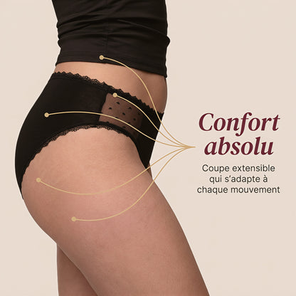 Moonea™ - Culotte menstruelle échancrée en dentelle