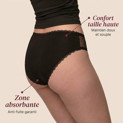 Moonea™ - Culotte menstruelle échancrée en dentelle